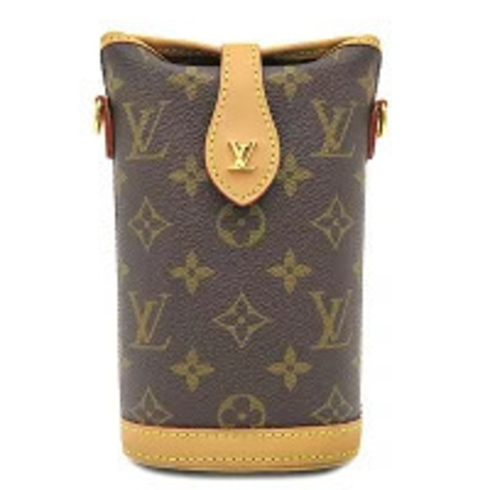 Louis Vuitton Fold Me Pouch Clutch Shoulder Bag Monogram Canvas Brown